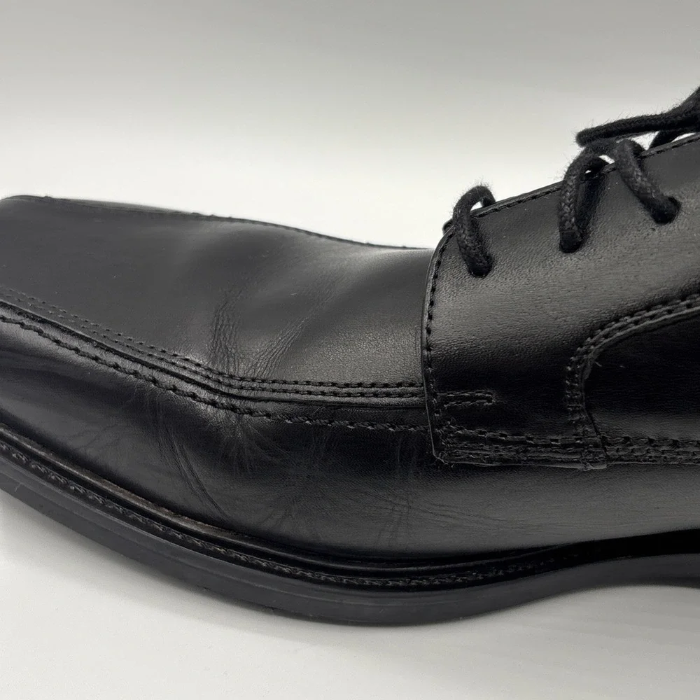 Johnston & Murphy‎ Men's Tabor Runoff Oxfords Shoes Black Leather Size 11.5